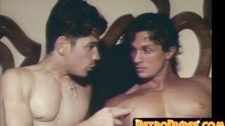 Youthful rare gay man dives for deep dick sucking and rimming