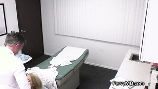 Fucking blonde on her first visit at a doctor