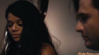 Brunette latina seducing then fucking her ex boyfriend