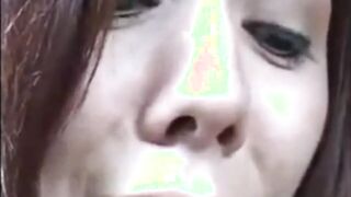 Relentless whipping Peggy's pussy and tits