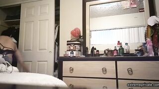 my stepmother changing after showering