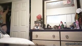 my stepmother changing after showering