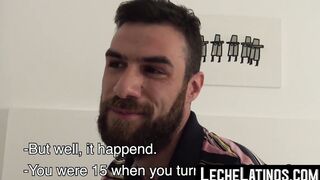 Twinks enjoy having their beardsporting partner penetrate them raw