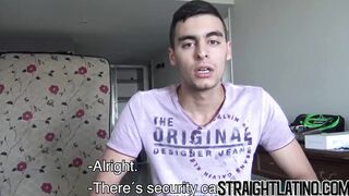 Gay for pay latino pounded bareback after POV blowjob