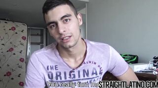 Gay for pay latino pounded bareback after POV blowjob