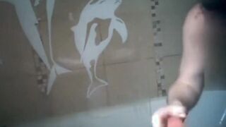 spying on stepmom's hairy cunt in shower