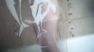 spying on stepmom's hairy cunt in shower