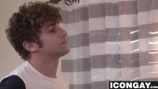 Sucking my cute step brothers dick and licking his balls