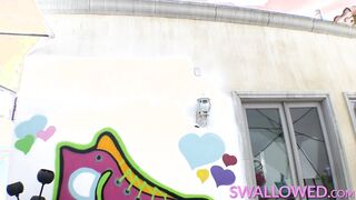 SWALLOWED Heavenly head from adorable teen Dixie Lynn