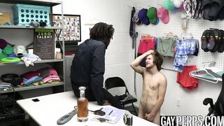 Jock deserves hardcore interracial raw fuck for stealing