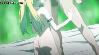 Hot young babe gets fucked in stockings