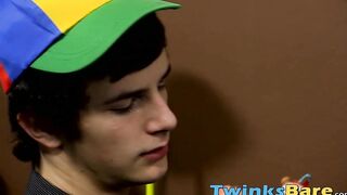 Nerdy twink Jasper Robinson blows 69 style before breeding