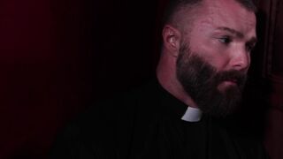 Churchmate pranks on their horny priest to get a blowjob