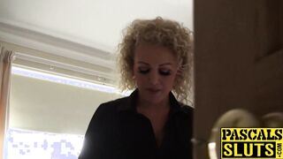 Busty babe Rebecca Smyth fucked like a true submissive slut