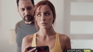Stepdad spit on and fucks stepdaughter