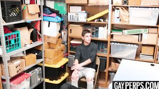 Twink thief starts enjoying his bareback punishment