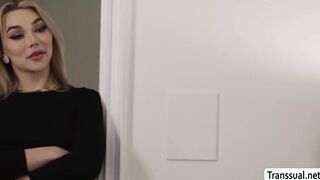 Real estate agent gets fucked by her TS customer