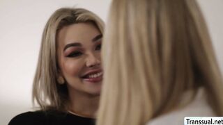 Real estate agent gets fucked by her TS customer