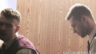 Desperate seminarian pretends to be apriest for free fuck