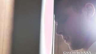 Desperate seminarian pretends to be apriest for free fuck