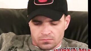 Hottest thug amateur strokes hairy cock in cumshot solo