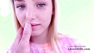 18 yo Cutie Pie hones her Sucking Skills Teen Audition