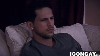 Roman Todd rides Nick Sterling big cock after movie night