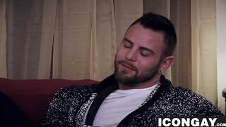 Roman Todd rides Nick Sterling big cock after movie night