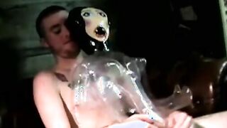 Balding boyfriend pounding tight bottom doggystyle