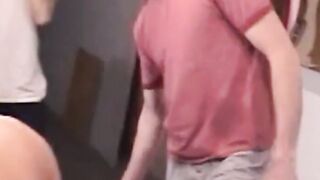 Straight amateur pounds horny babe with his big fat cock