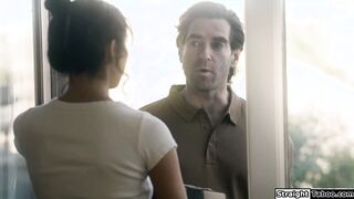 Teen fucking new stepdad as a thank you