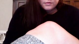 Nerdy Babe with a big ass having fun
