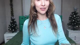 Busty Ukrainian MILF posing in panties on webcam show