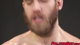 Buff stud has his large dick sucked and his ass rammed raw
