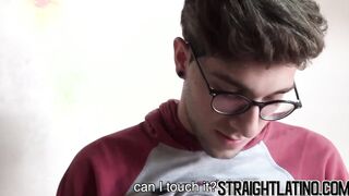 Straight amateur got paid to jerk off his lubed cock on cam