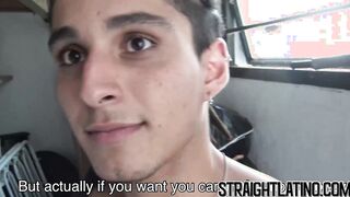 Straight Latino guy turned gay after bareback cock riding