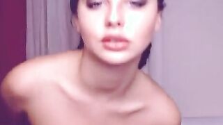Busty Babe with big tits masturbating