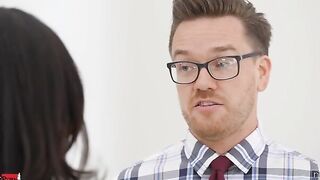 Eliza Ibarra has the hots for her professor Kyle Mason. When Kyle asks to view her to talk, she dresses inside a Hottie school girl getup. Kyle needs to talk to Eliza about her behavior inside the classroom. He knows Eliza has been taking pictures of him 