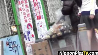 Japanese doll recorded peeing with stowed away voyeur cam