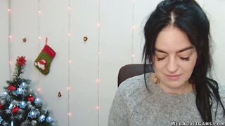 Dark haired amateur Ukrainian babe on webcam