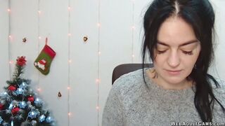 Dark haired amateur Ukrainian babe on webcam