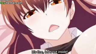 Amazing busty college teen gets creampie