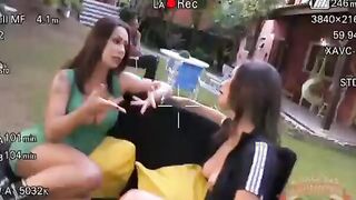Morena gostosa do rabão fudendo com os dotados