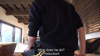 Japanese female employee filming JAV directors filming their own movies