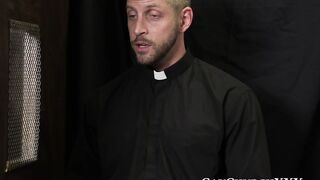 Innocent brunette seminarian loves rough ass pounding