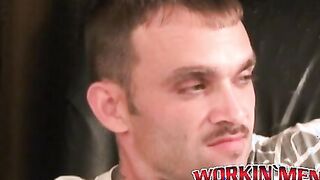 Hairy amateur jerks off after an interview and orgasms solo