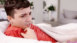 Stepmom wants a sneaky creampie on the couch