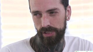 Stop thinking babe just suck and ride my cock!