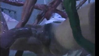 Hot Nurse Wrecked by Tentacles
