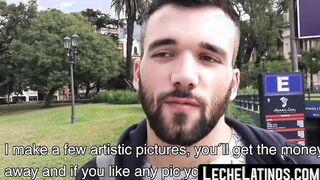 After a blowjob a bearded beginner enjoys raw drilling